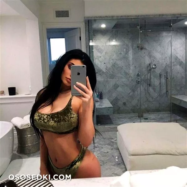 Kylie Jenner Sheer See Through Lingerie Nip Slip Set - 2
