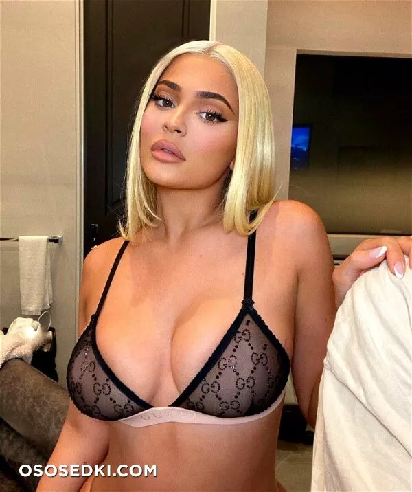 Kylie Jenner Sheer See Through Lingerie Nip Slip Set - 5