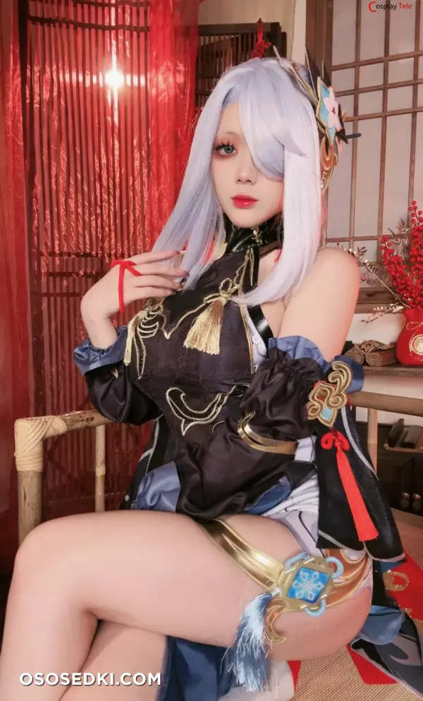 九言 (Jiu Yan) cosplay Shenhe Lunar New Year - Genshin Impact - 3