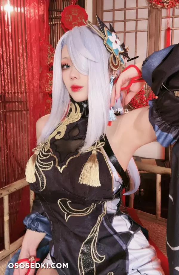 九言 (Jiu Yan) cosplay Shenhe Lunar New Year - Genshin Impact - 4