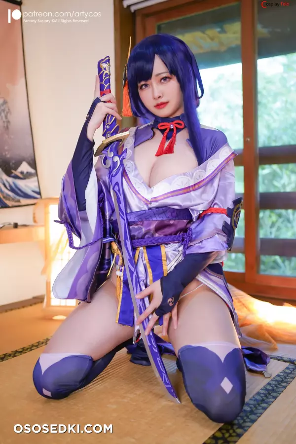 Arty Huang (Arty亚缇) cosplay Raiden Shogun - Genshin Impact - Part 2 - 3