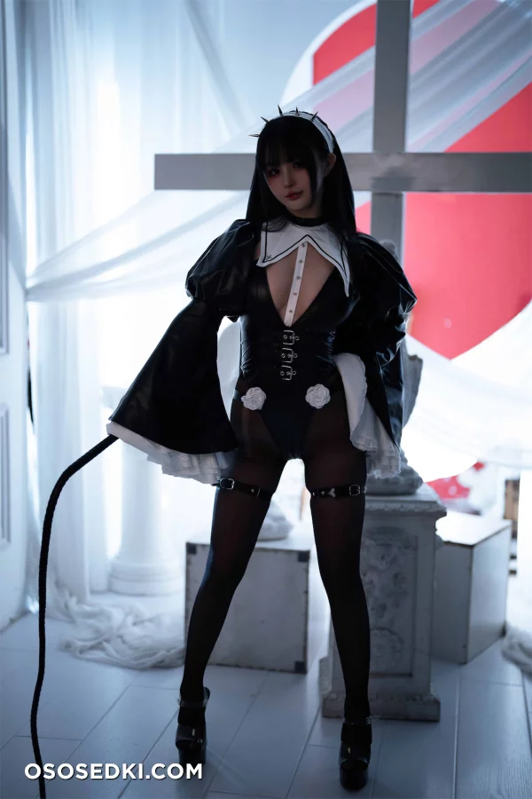 桜井宁宁 –皮衣修女 - 3