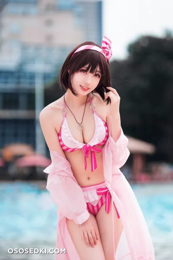 周叽是可爱兔兔 Kato Megumi Bikini - 3