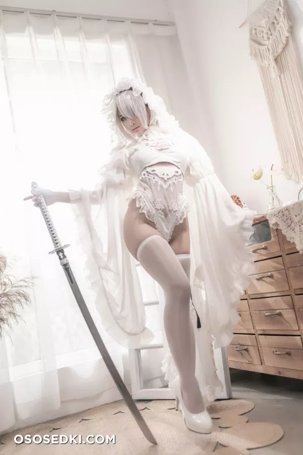 [chunmomooo] NieR Automata White Flower Wedding (NieR Automata) - 3