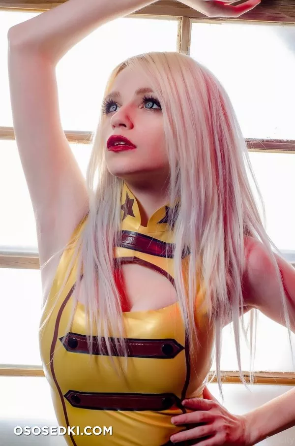 Rin City. Latex Yellow Dress - 5