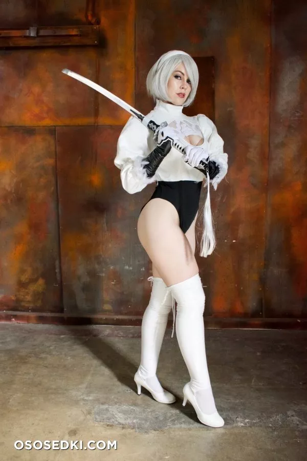 Genevieve Marie - 2B White erotic patreon cosplay set - 3
