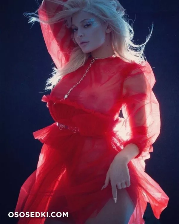 Kylie Jenner See Through Robe Photoshoot private - 3